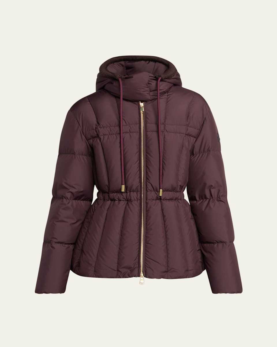 Estom Hooded Slim Short Down Jacket